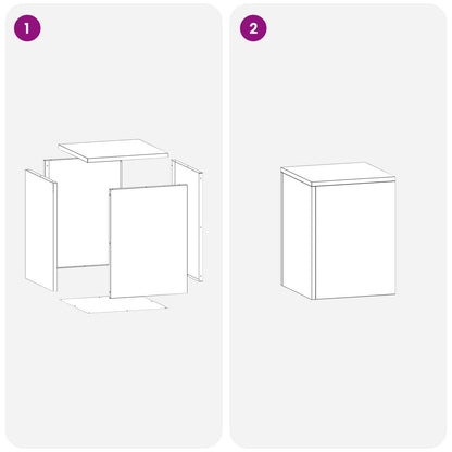 Plantenstandaard 2 pcs zilver 30 x 30 x 40 cm Roestvrij staal