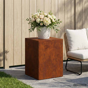 Plantenstandaard 30x30x40 cm staal roestkleurig