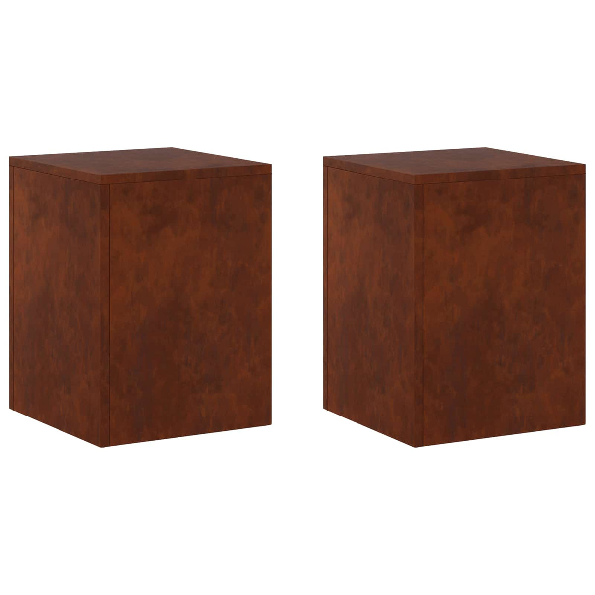 Plantenstandaard 2 pcs Roestkleurig 30 x 30 x 40 cm