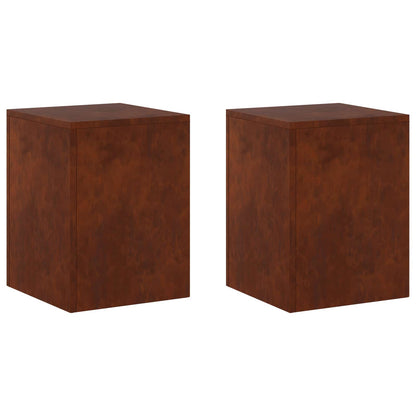 Plantenstandaard 2 pcs Roestkleurig 30 x 30 x 40 cm