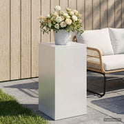 Plantenstandaard staal 30x30x60 cm wit