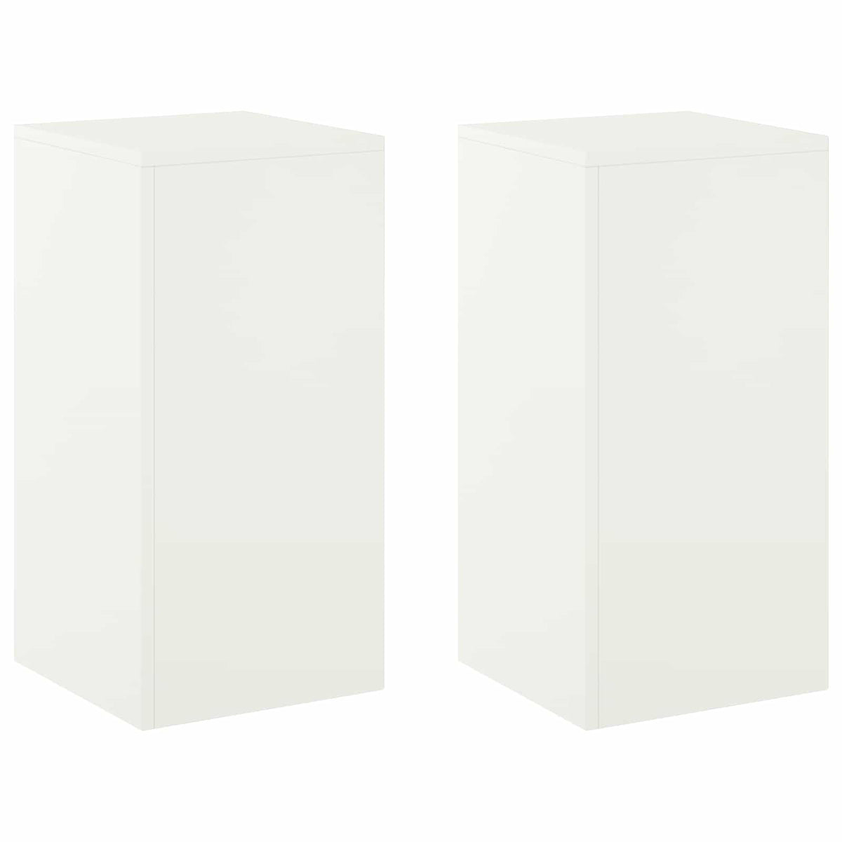 Plantenstandaard 2 pcs Wit 30 x 30 x 60 cm Staal
