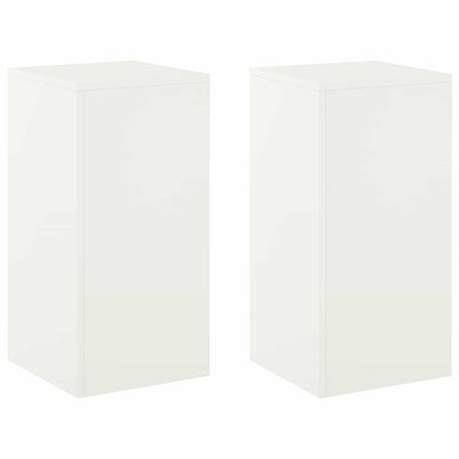 Plantenstandaard 2 pcs Wit 30 x 30 x 60 cm Staal