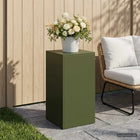 Plantenstandaard 30x30x60 cm olijfgroen staal