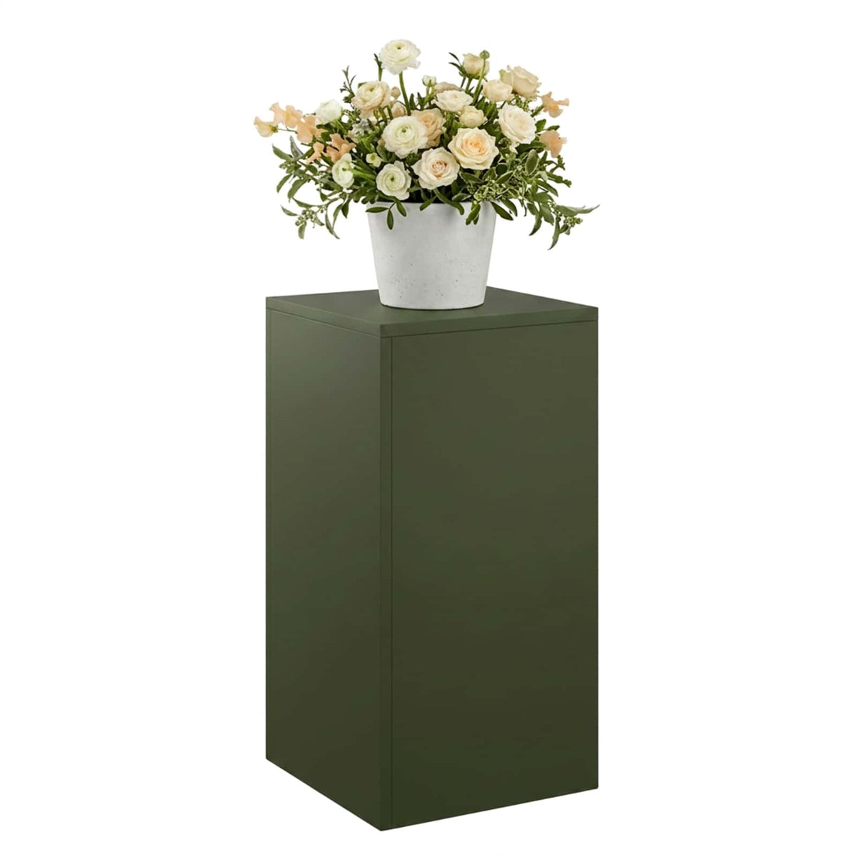 Plantenstandaard Olijfgroen 30 x 30 x 60 cm weervast staal