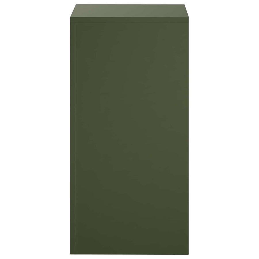 Plantenstandaard 2 pcs Olijfgroen 30 x 30 x 60 cm Staal