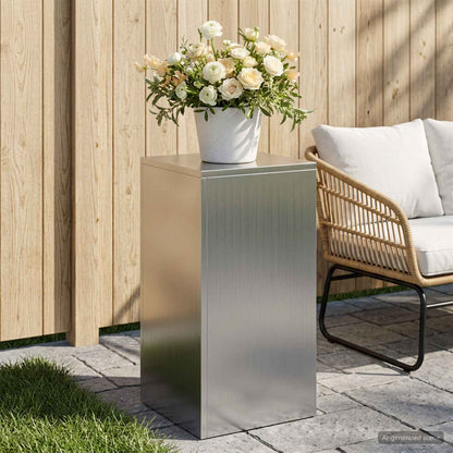 Plantenstandaard zilver 30 x 30 x 60 cm Staal