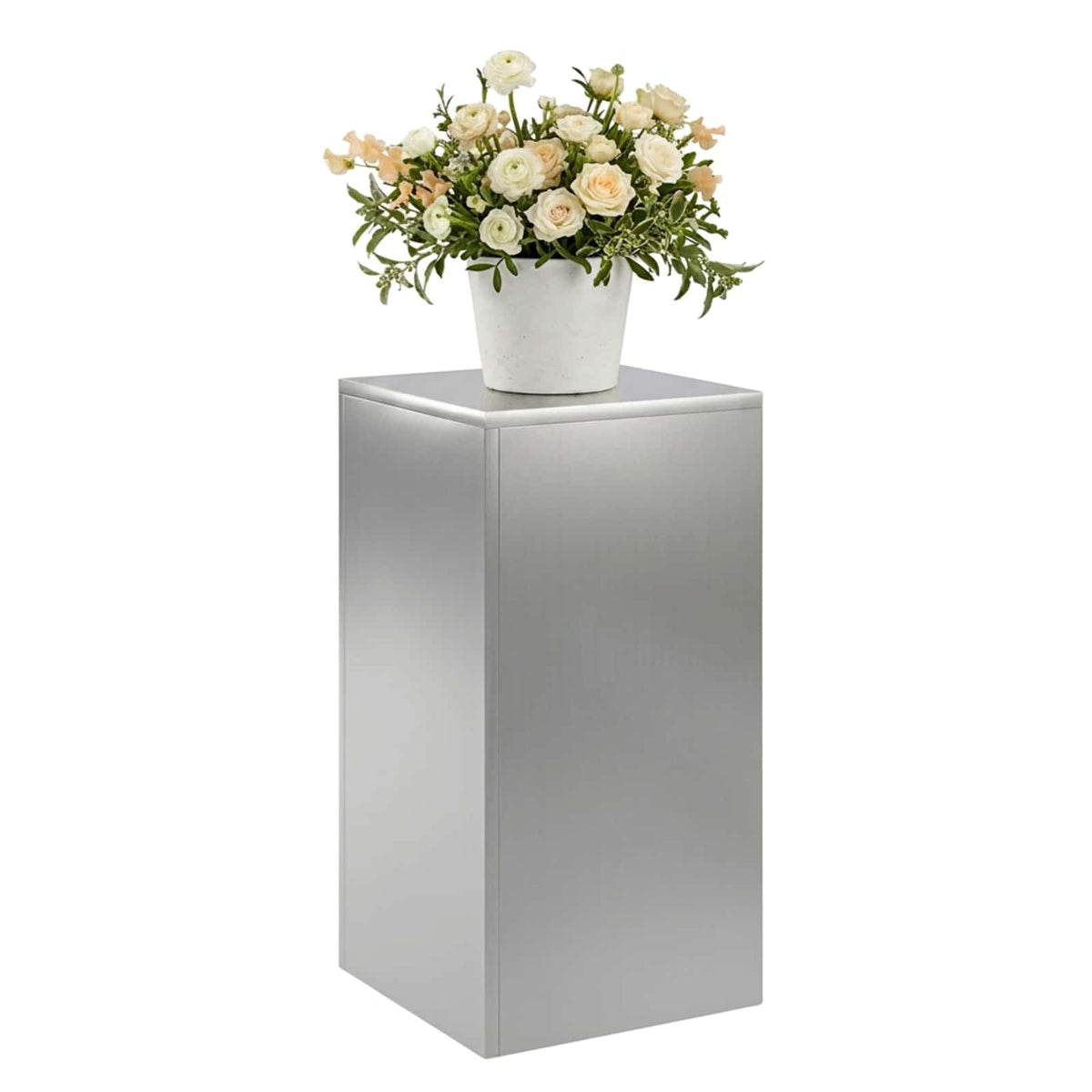 Plantenstandaard zilver 30 x 30 x 60 cm Staal