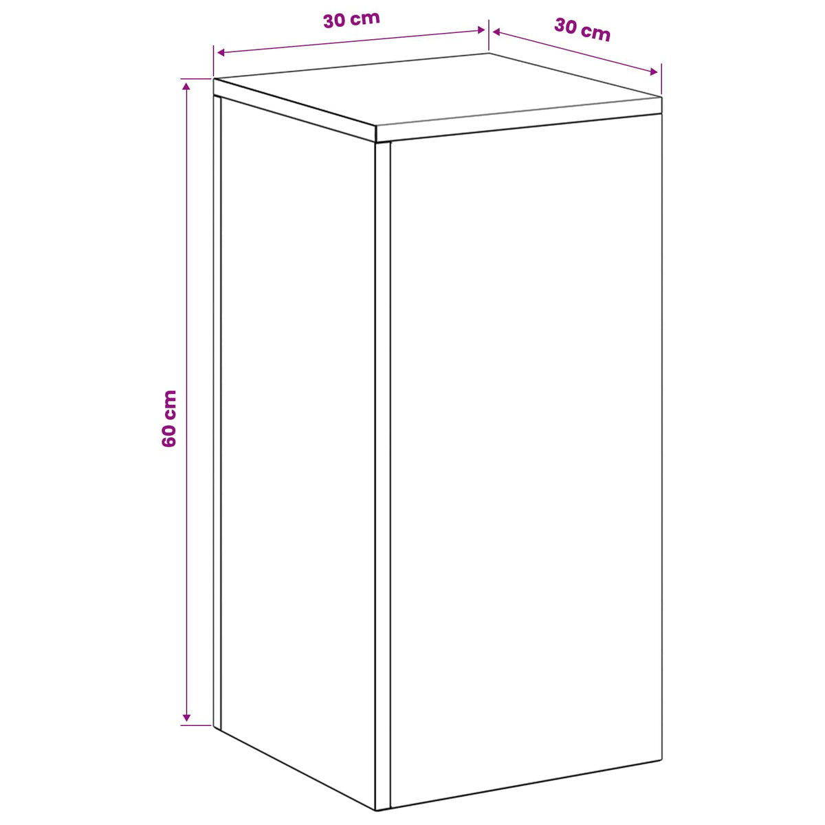 Plantenstandaard 2 pcs zilver 30 x 30 x 60 cm Roestvrij staal