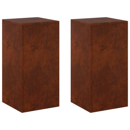 Plantenstandaard 2 pcs Roestkleurig 30 x 30 x 60 cm
