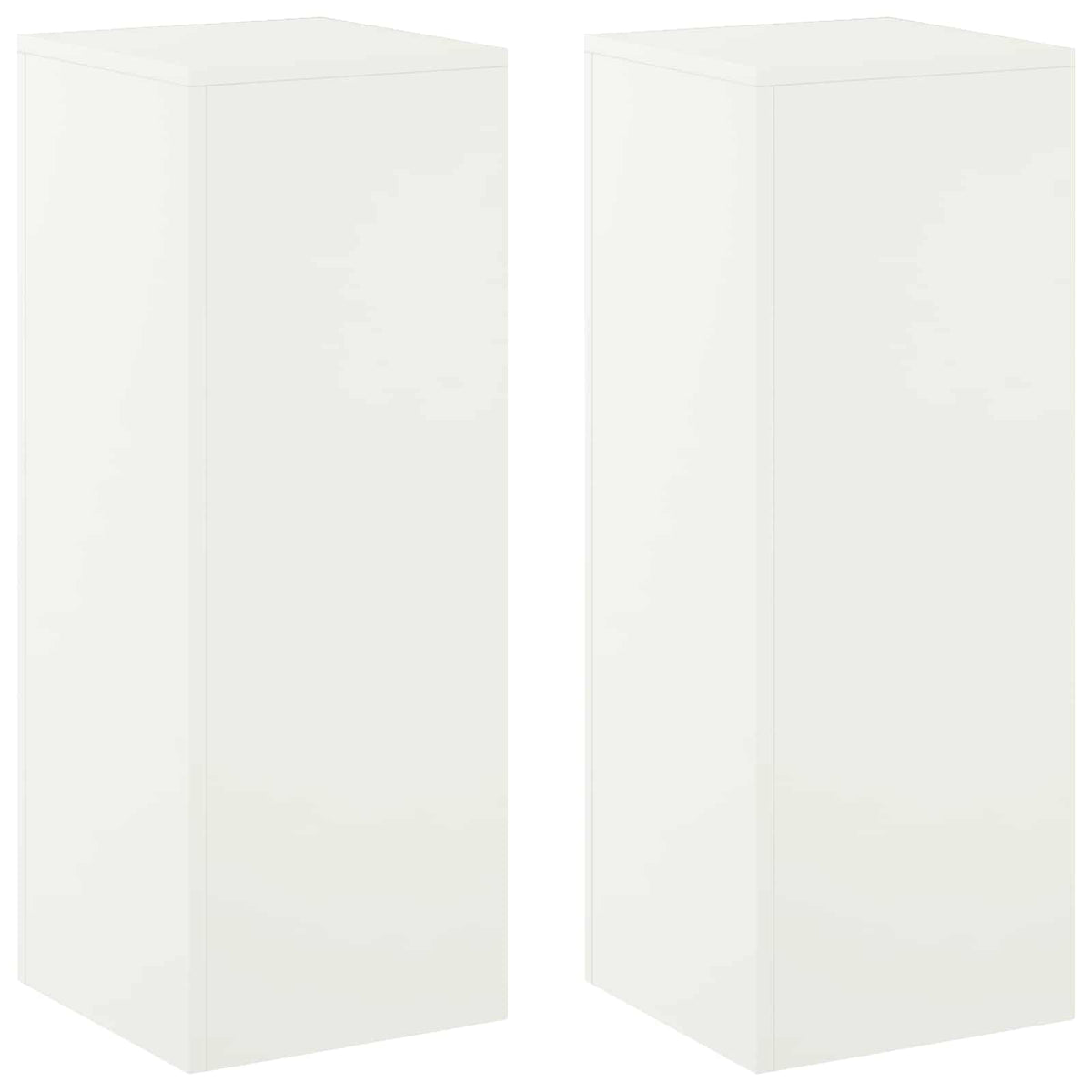 Plantenstandaard 2 pcs Wit 30 x 30 x 80 cm Staal