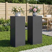 Plantenstandaard 80 cm staal antraciet set van 2
