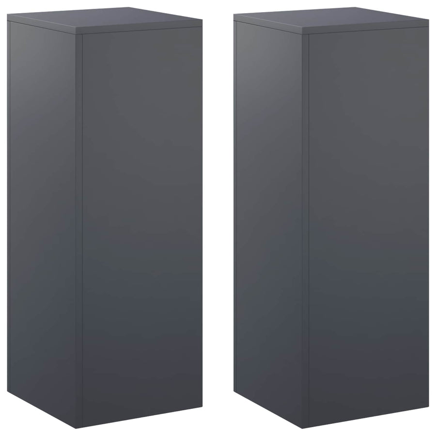 Plantenstandaard 2 pcs Antraciet 30 x 30 x 80 cm