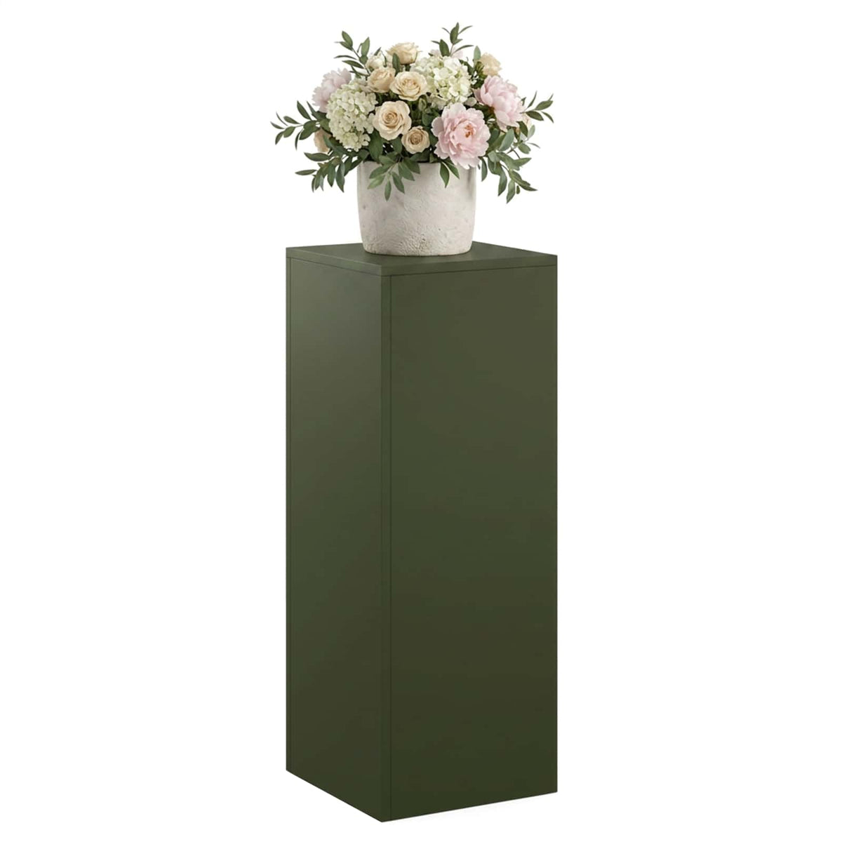 Plantenstandaard Olijfgroen 30 x 30 x 80 cm weervast staal