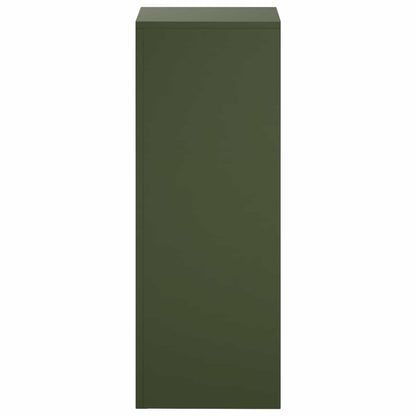 Plantenstandaard 2 pcs Olijfgroen 30 x 30 x 80 cm Staal