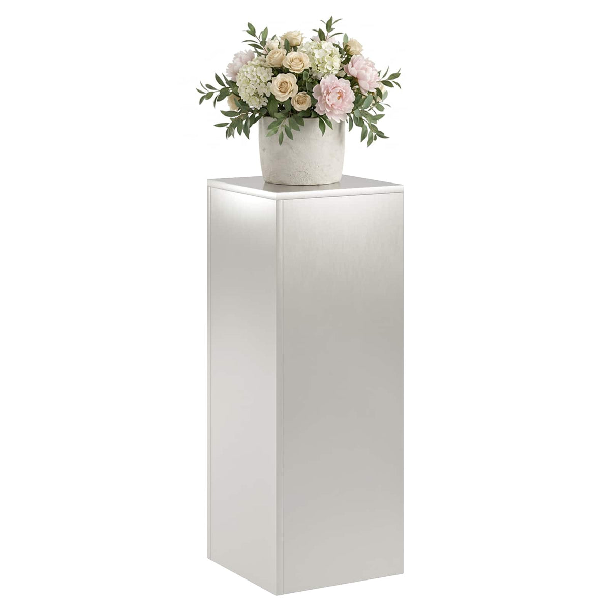 Plantenstandaard zilver 30 x 30 x 80 cm Staal