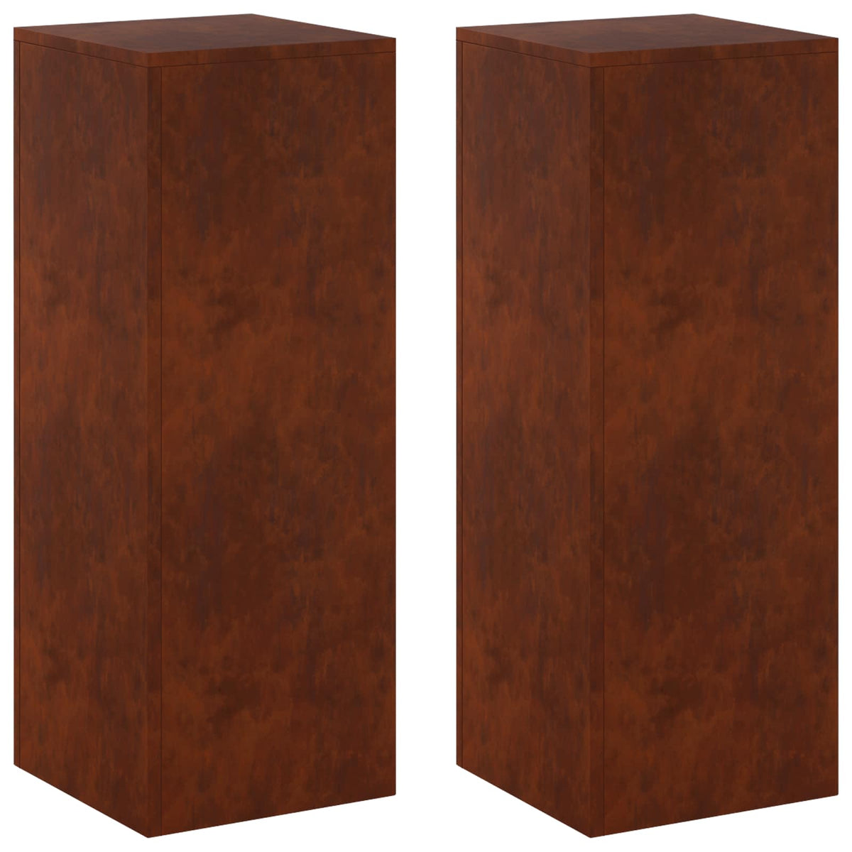 Plantenstandaard 2 pcs Roestkleurig 30 x 30 x 80 cm