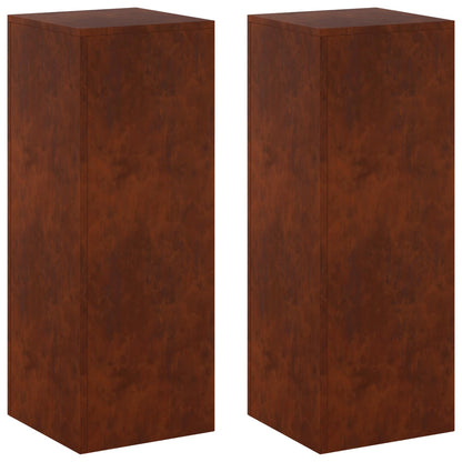 Plantenstandaard 2 pcs Roestkleurig 30 x 30 x 80 cm
