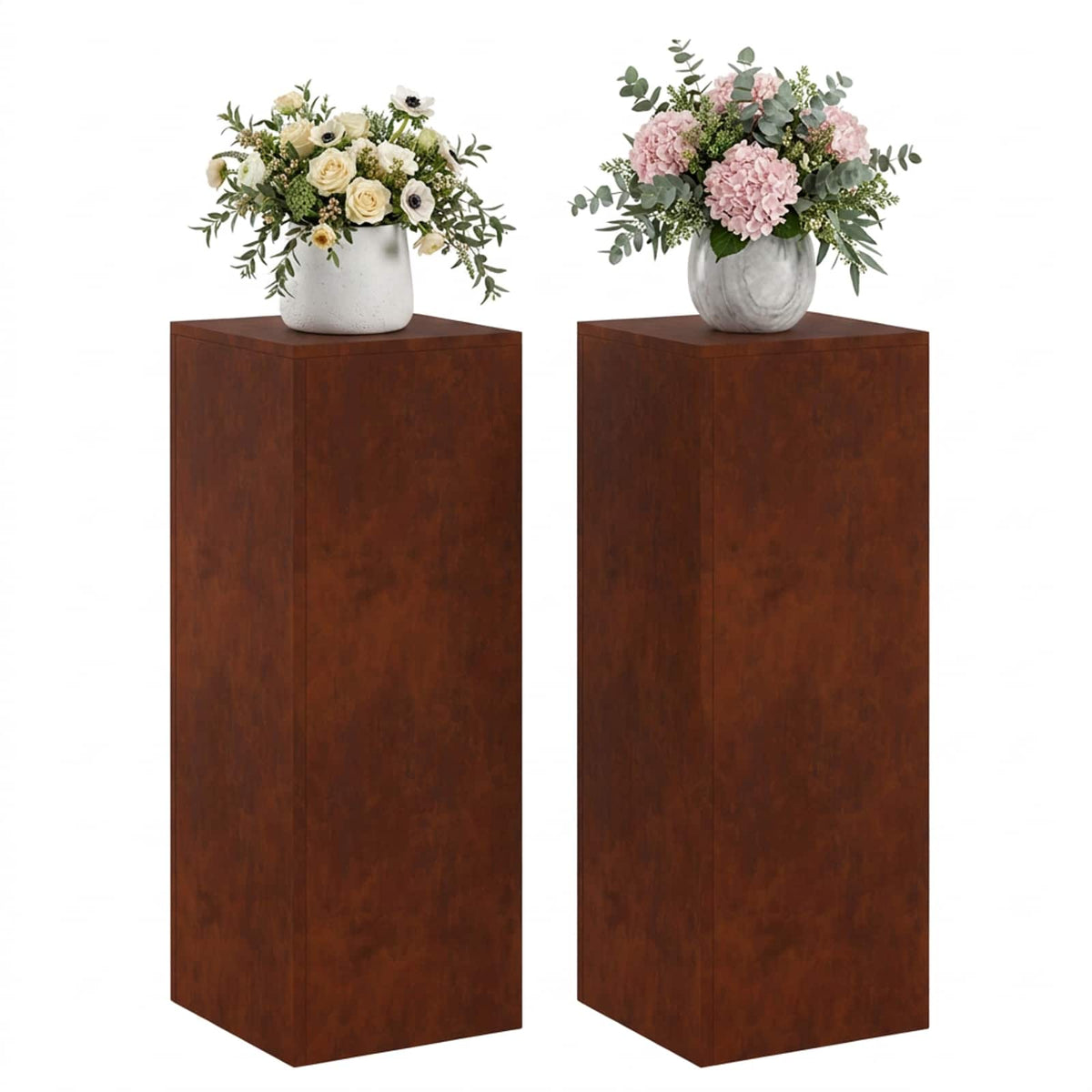 Plantenstandaard 2 pcs Roestkleurig 30 x 30 x 80 cm