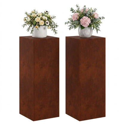 Plantenstandaard 2 pcs Roestkleurig 30 x 30 x 80 cm