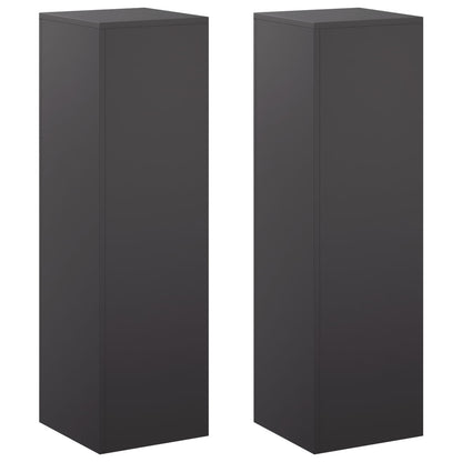 Plantenstandaard 2 pcs Zwart 30 x 30 x 100 cm Staal