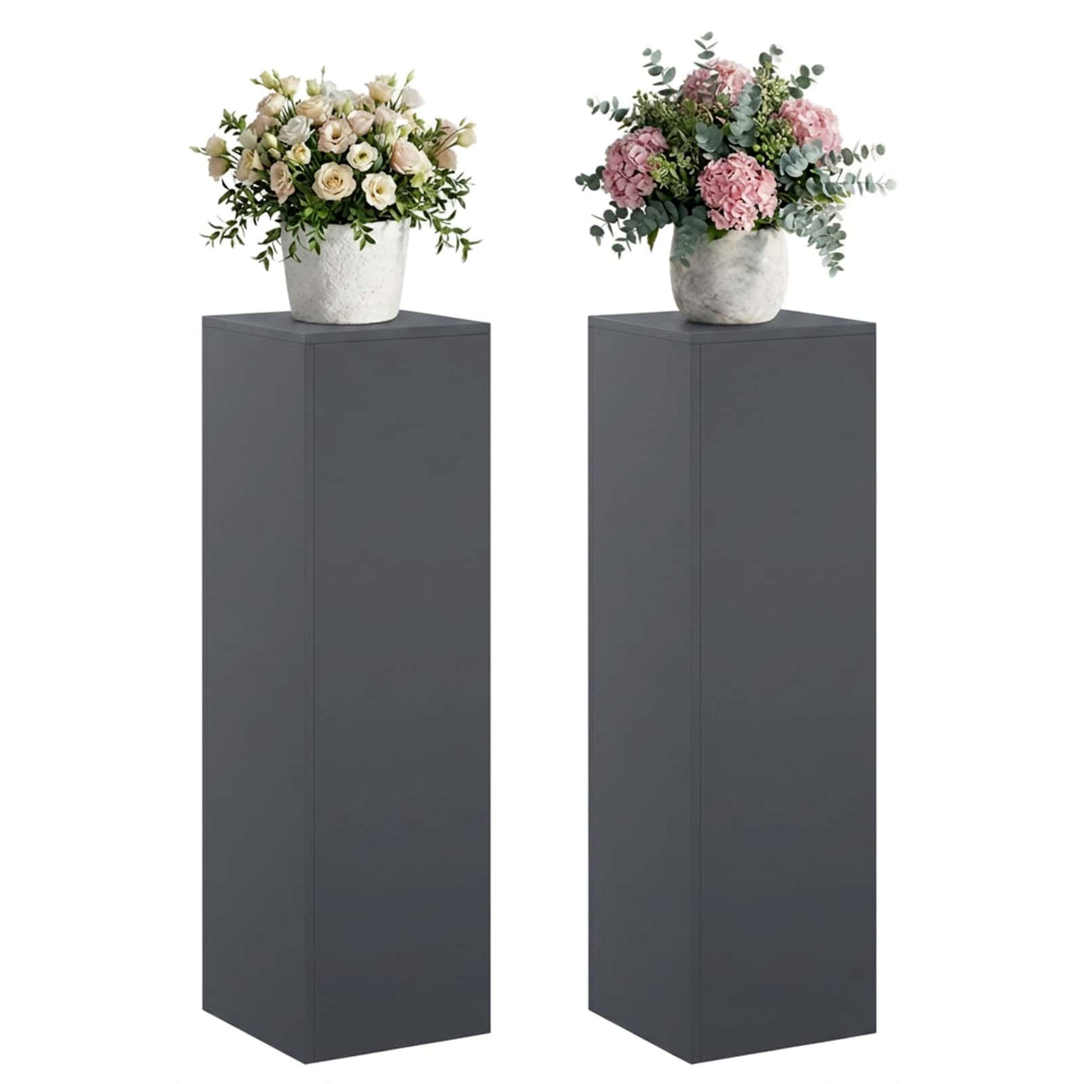 Plantenstandaard 2 pcs Antraciet 30 x 30 x 100 cm