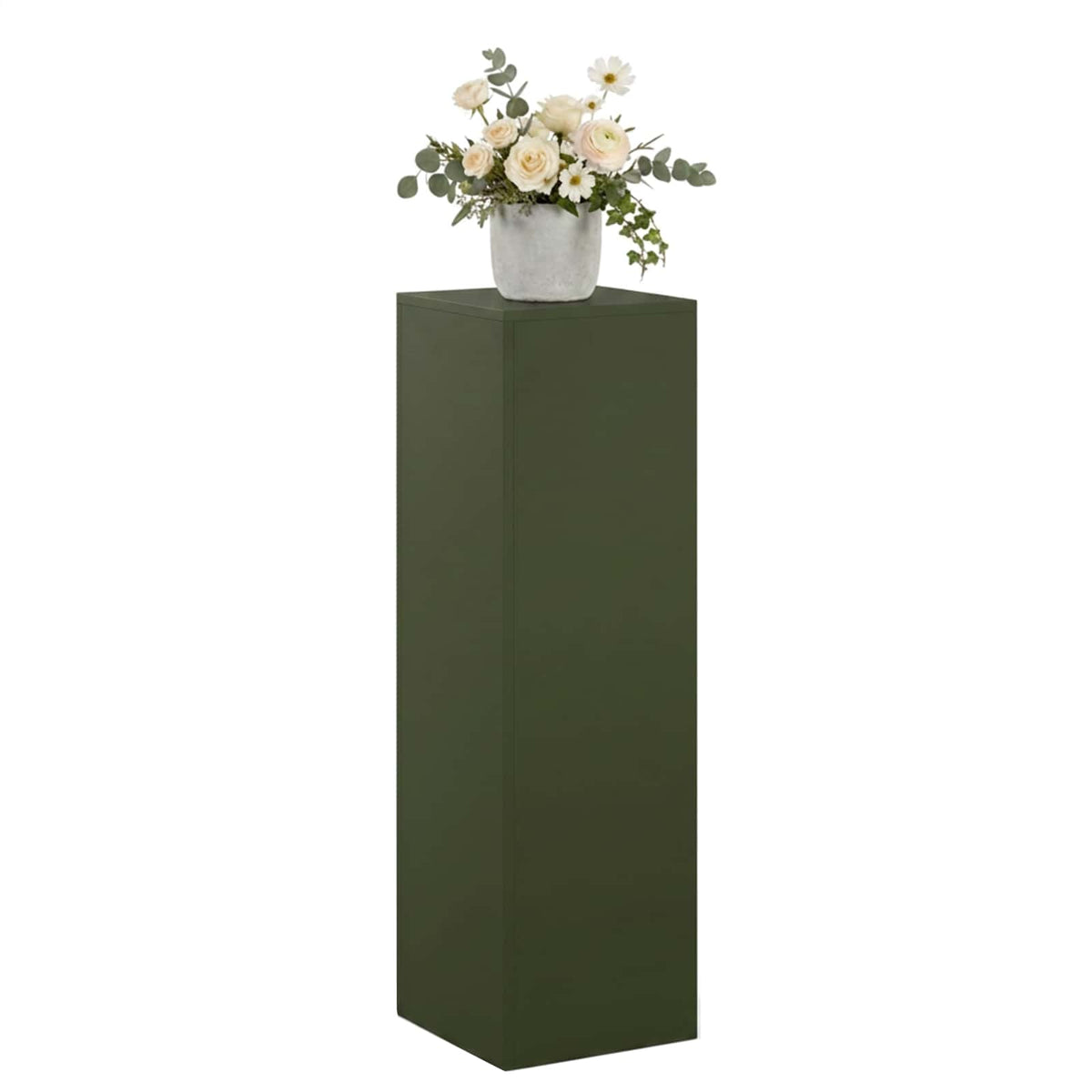 Plantenstandaard Olijfgroen 30 x 30 x 100 cm weervast staal