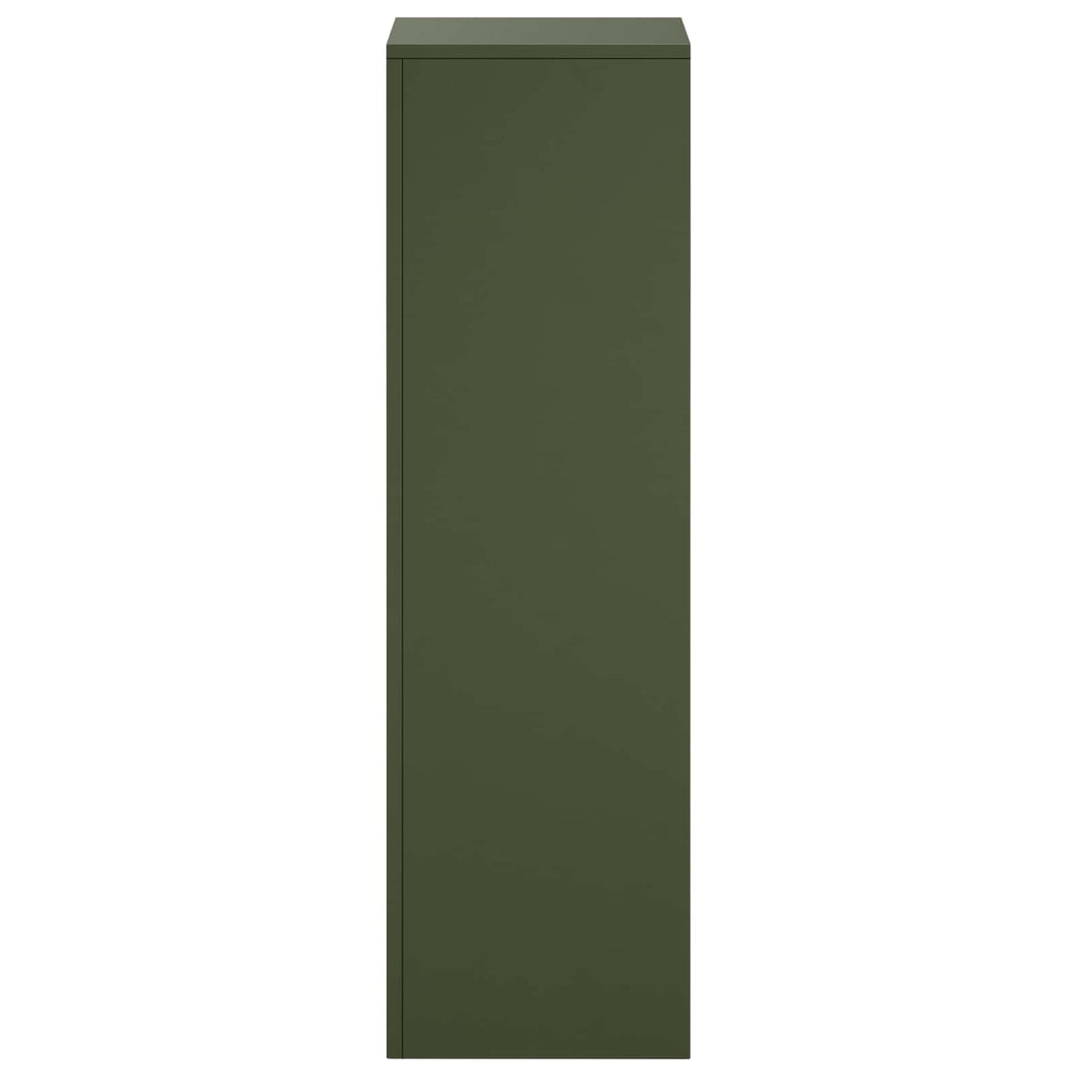 Plantenstandaard 2 pcs Olijfgroen 30 x 30 x 100 cm Staal