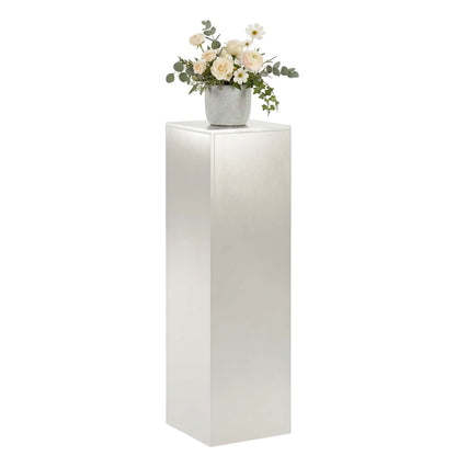 Plantenstandaard zilver 30 x 30 x 100 cm Staal