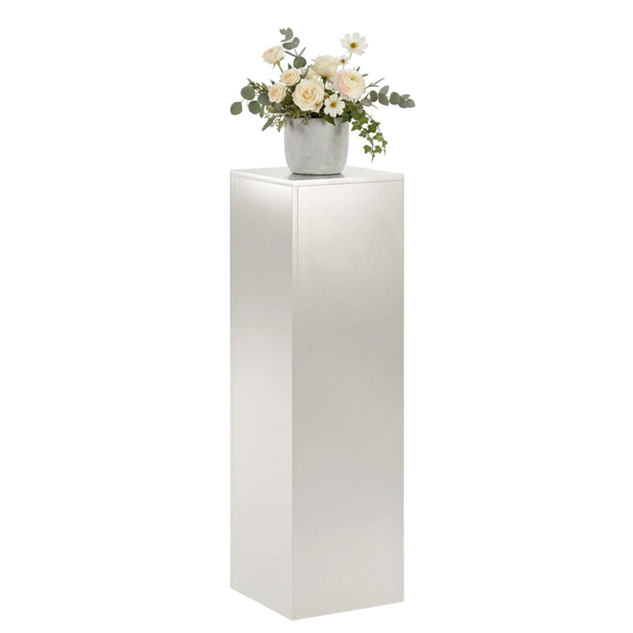 Plantenstandaard zilver 30 x 30 x 100 cm Staal
