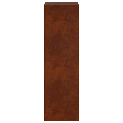 Plantenstandaard Roestkleurig 30 x 30 x 100 cm weervast staal