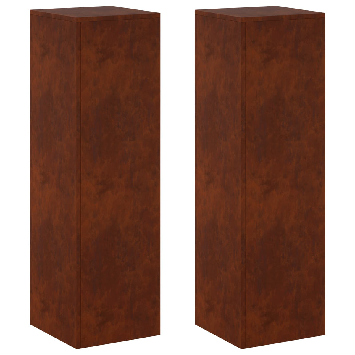 Plantenstandaard 2 pcs Roestkleurig 30 x 30 x 100 cm