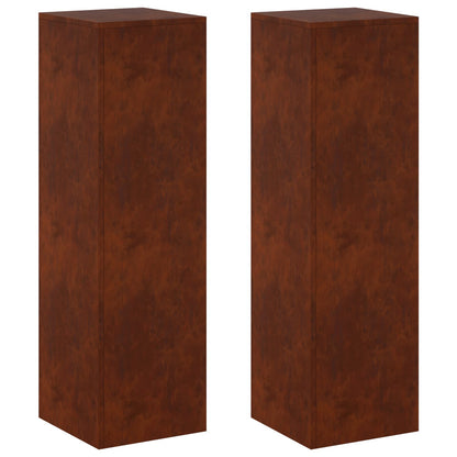Plantenstandaard 2 pcs Roestkleurig 30 x 30 x 100 cm