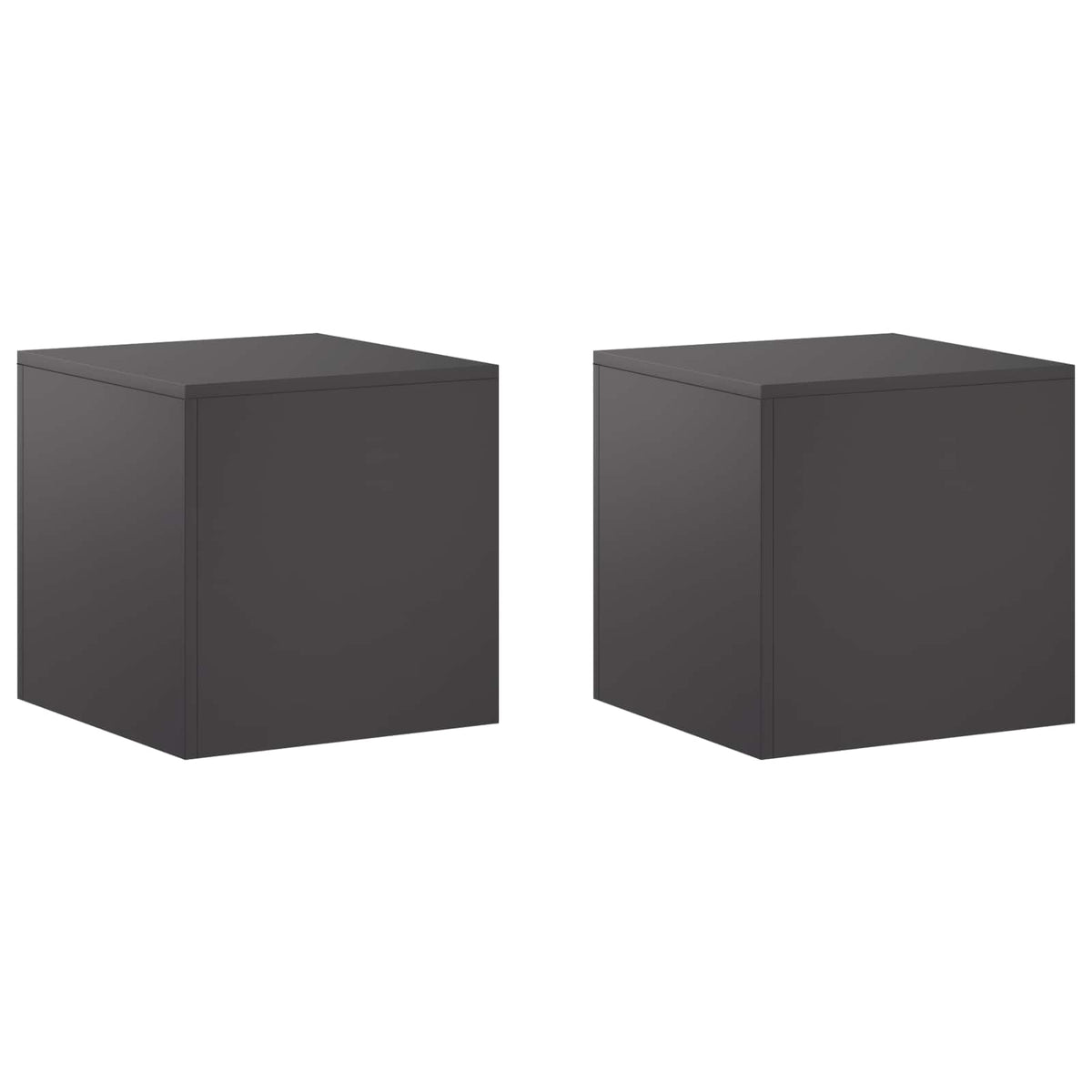 Plantenstandaard 2 pcs Zwart 40 x 40 x 40 cm Staal