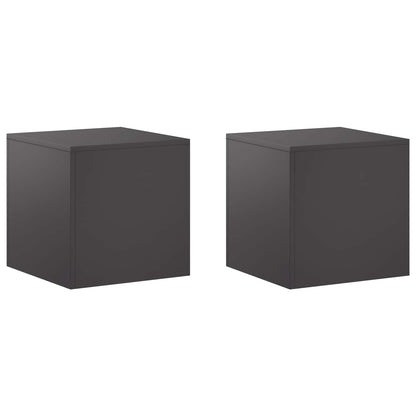 Plantenstandaard 2 pcs Zwart 40 x 40 x 40 cm Staal