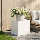 Plantenstandaard 40x40x40 cm staal wit