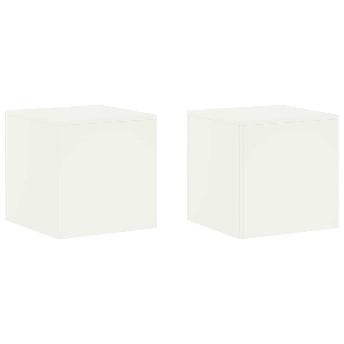Plantenstandaard 2 pcs Wit 40 x 40 x 40 cm Staal