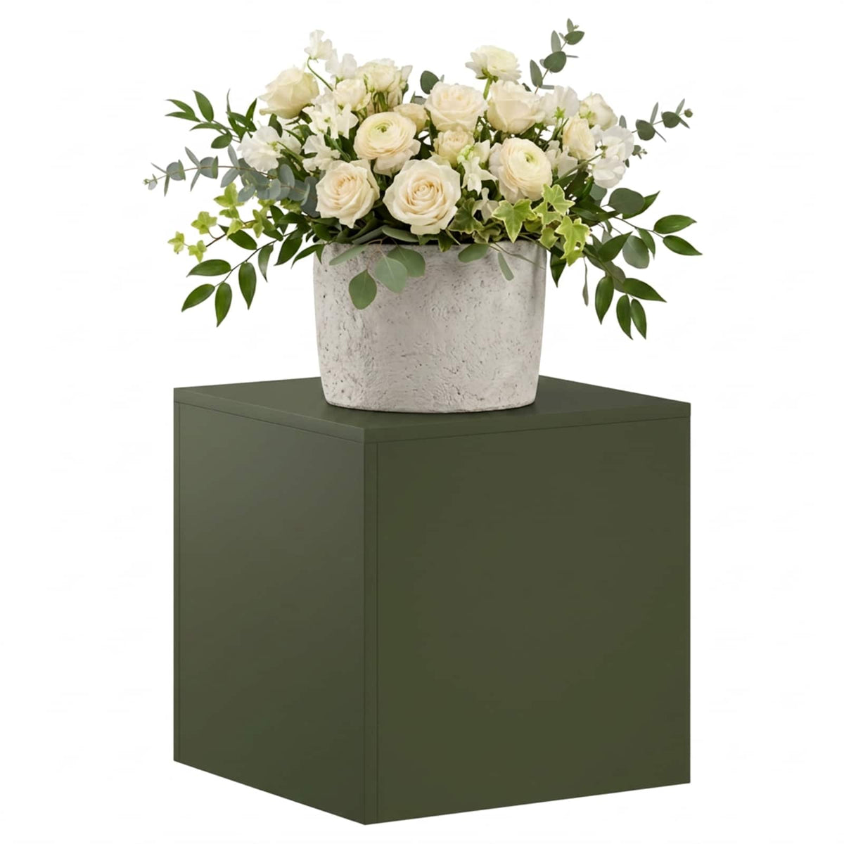 Plantenstandaard Olijfgroen 40 x 40 x 40 cm weervast staal
