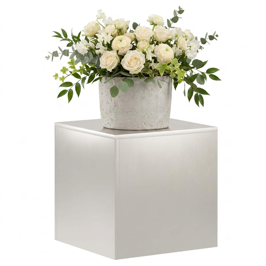 Plantenstandaard zilver 40 x 40 x 40 cm Staal