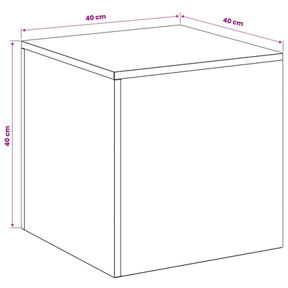 Plantenstandaard zilver 40 x 40 x 40 cm Staal