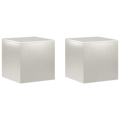 Plantenstandaard 2 pcs zilver 40 x 40 x 40 cm Staal