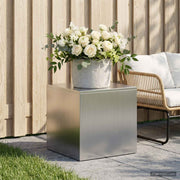 Plantenstandaard 40x40x40 cm staal zilver