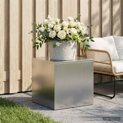 Plantenstandaard zilver 40 x 40 x 40 cm Staal