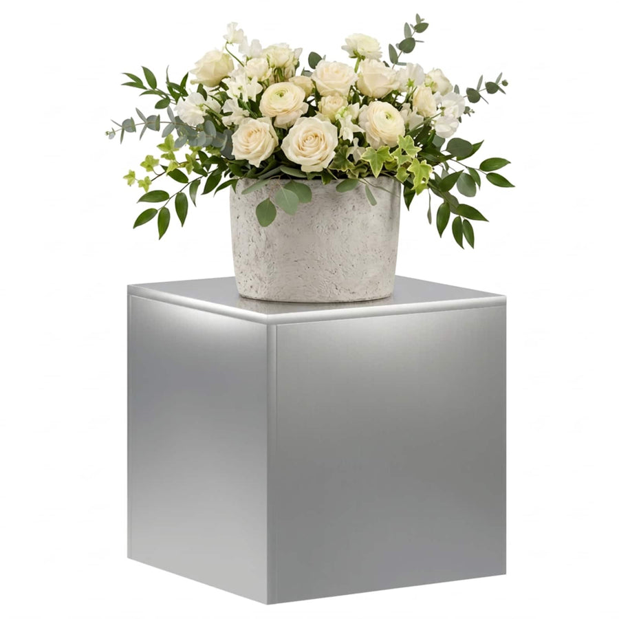 Plantenstandaard zilver 40 x 40 x 40 cm Staal