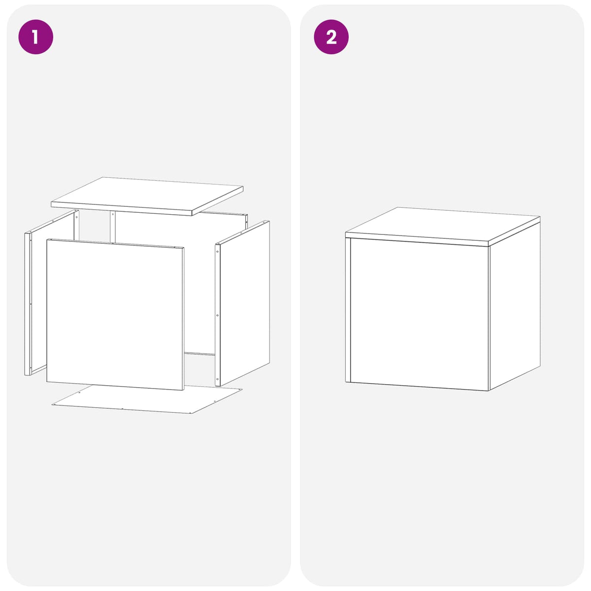 Plantenstandaard 2 pcs zilver 40 x 40 x 40 cm Roestvrij staal