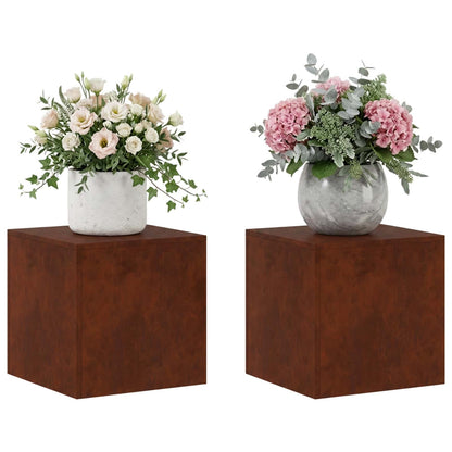 Plantenstandaard 2 pcs Roestkleurig 40 x 40 x 40 cm