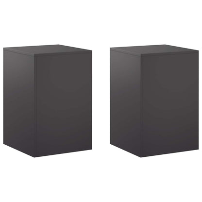 Plantenstandaard 2 pcs Zwart 40 x 40 x 60 cm Staal