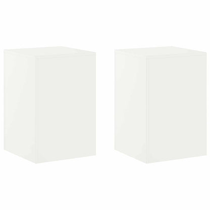 Plantenstandaard 2 pcs Wit 40 x 40 x 60 cm Staal