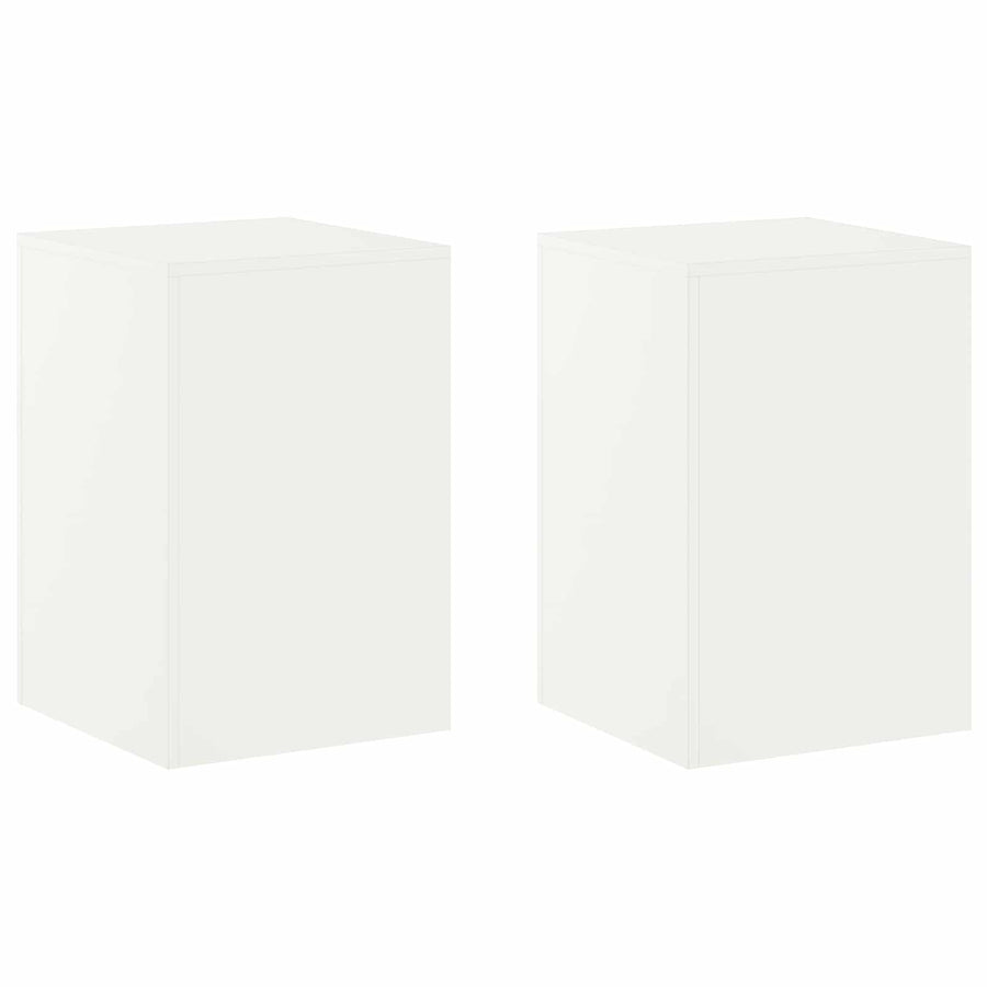 Plantenstandaard 2 pcs Wit 40 x 40 x 60 cm Staal