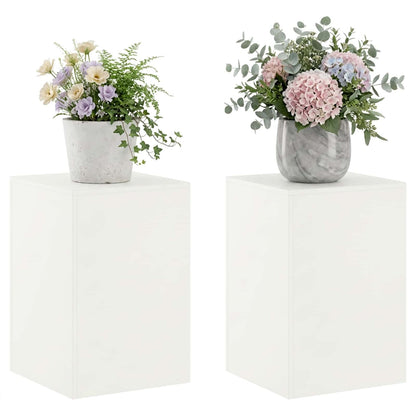 Plantenstandaard 2 pcs Wit 40 x 40 x 60 cm Staal